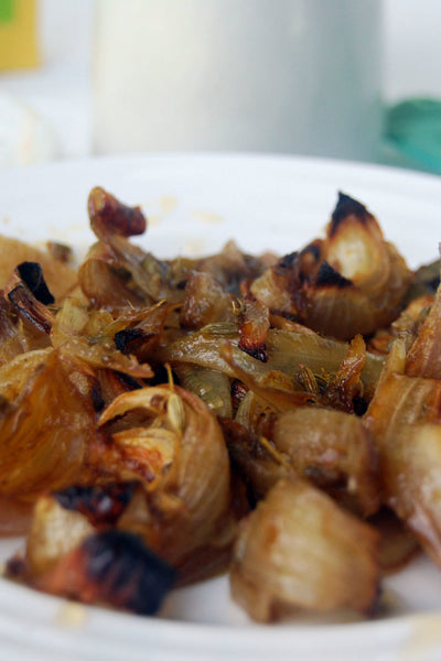 Slow Roasted Onions with Tea
