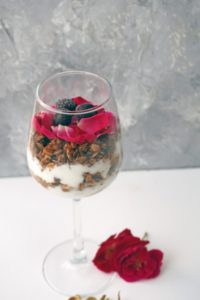 Rose + Cardamom Granola Parfait