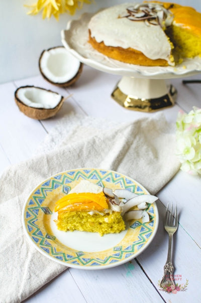 Mango Pina Colada Cake