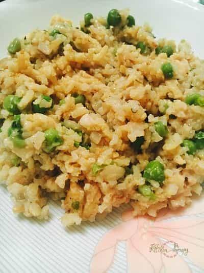 Brown Rice Pea Risotto