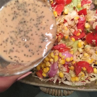 Asian Peanut Dressing Salad