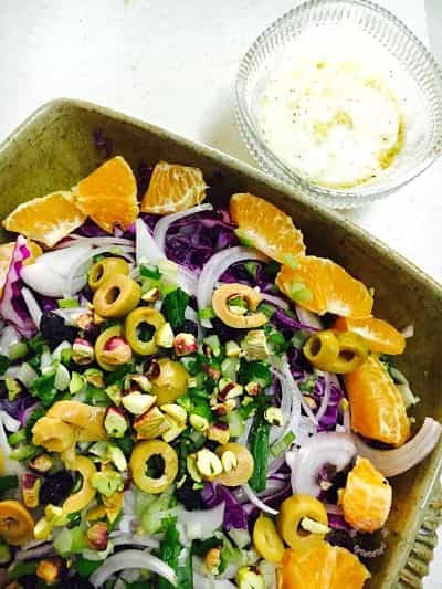 Purple Cabbage + Orange Salad