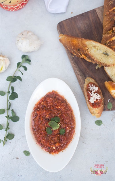 Marinara with Pull Apart Garlic Baguette