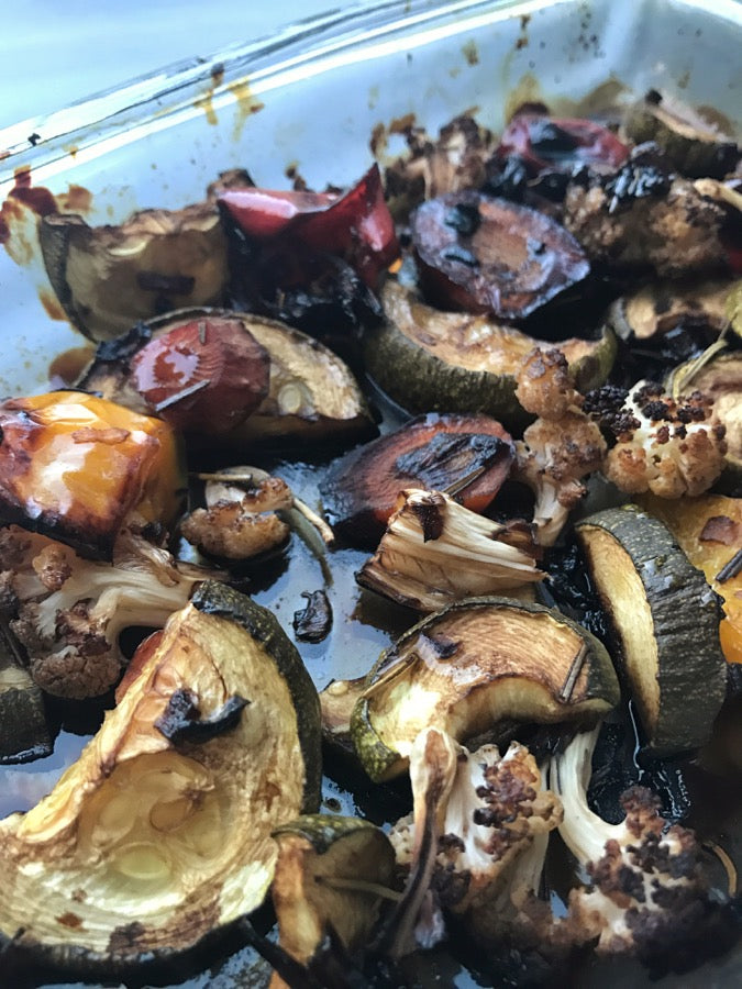 Espresso Balsamic Glazed Vegetables