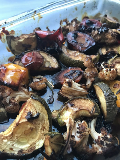 Espresso Balsamic Glazed Vegetables