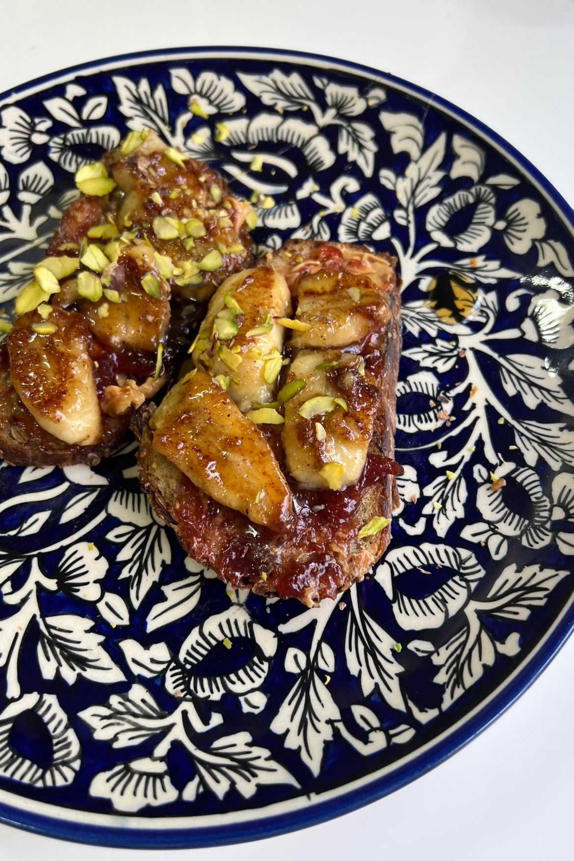 Spiced Banana PB+J Toast