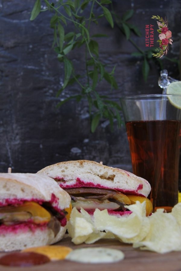 Roasted Vegetables on Ciabatta