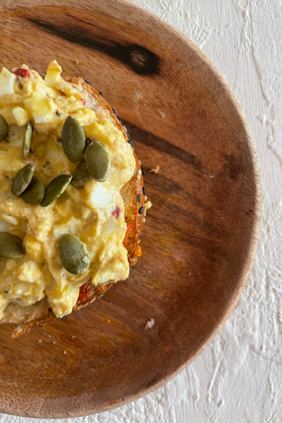 Skinny Egg Salad on Toast