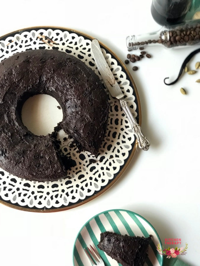 Chocolate Cardamom Espresso Cake