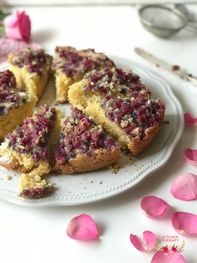 Upside Down Pomegranate Cake