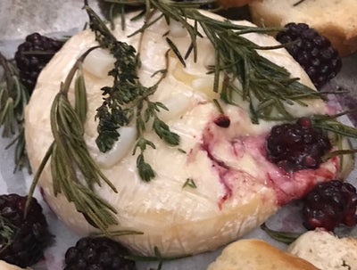 Baked Camembert + Blackberries