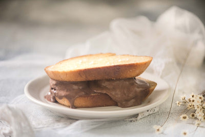 Belgian Chocolate Ice-Cream Sandwich in Sourdough with Sinful Bites by Anuja
