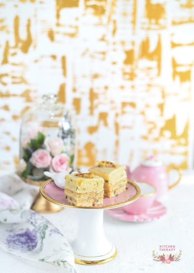 Lemon Basil + White Chocolate Cake