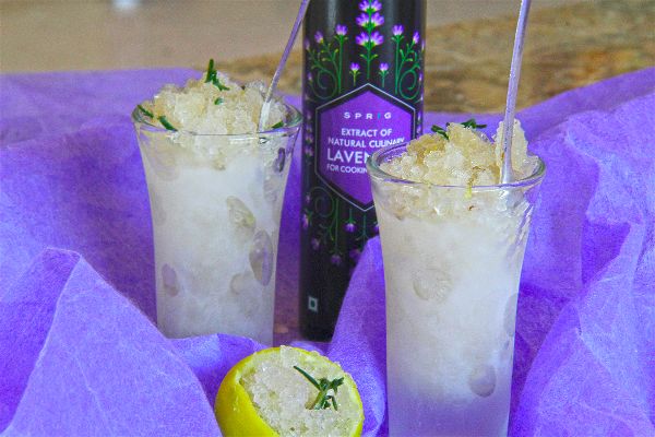 Lavender, Lemon + Rosemary Granita
