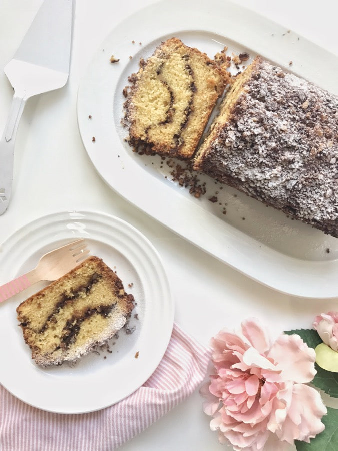Walnut Streusel Crumb Cake
