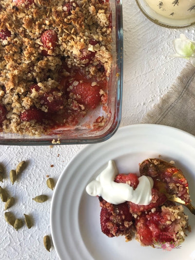 The Hygge Series: Cardamom + Strawberry Crumble