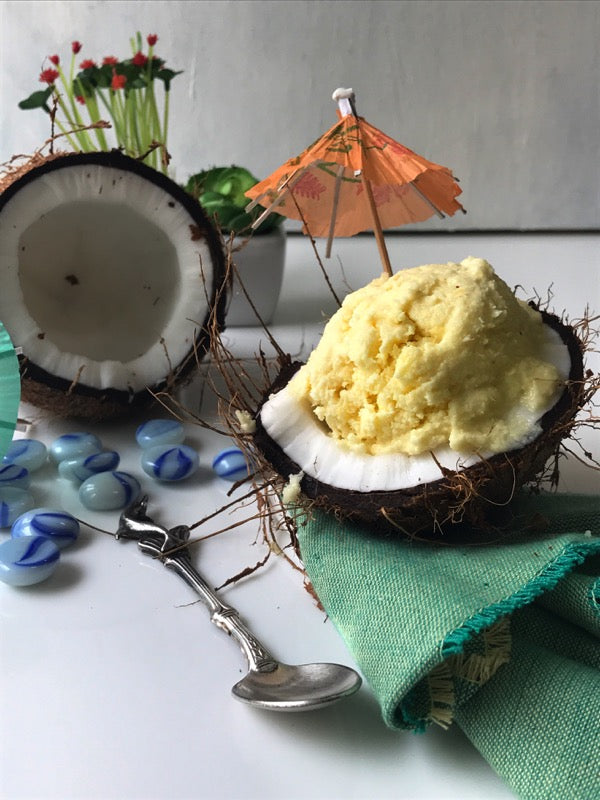 Ginger Pina Colada Sorbet