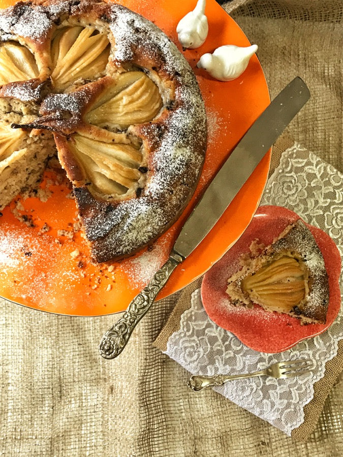 Pear & Chocolate Cake