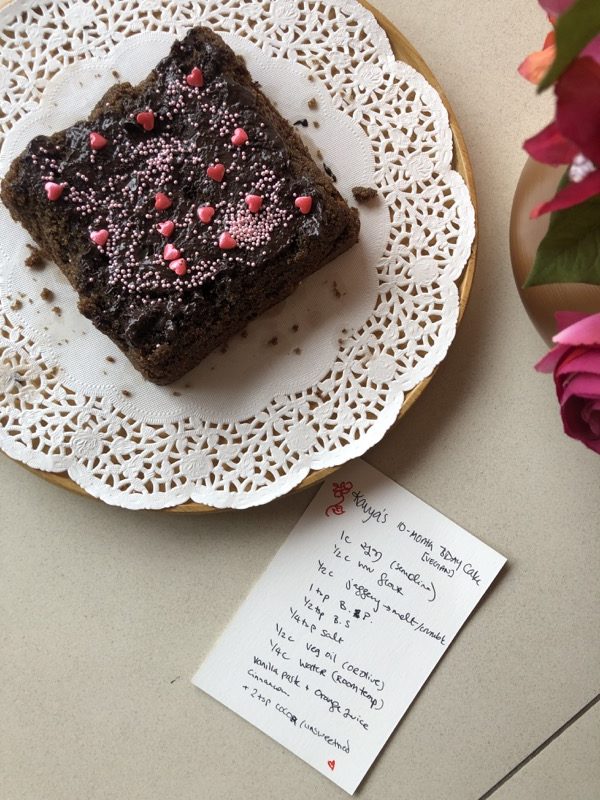 Semolina + Jaggery Cake {vegan}