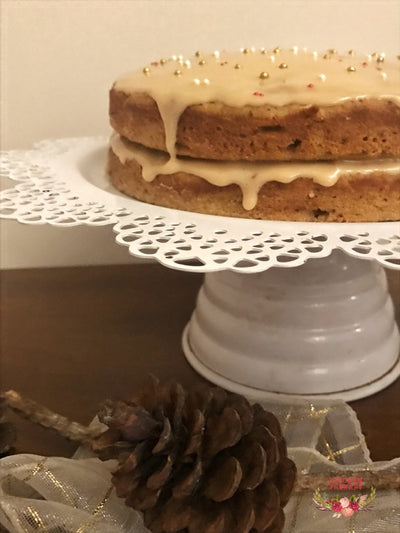 Pumpkin Cake + Chai Latte Frosting