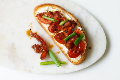 Tomato + Soya Open Toast