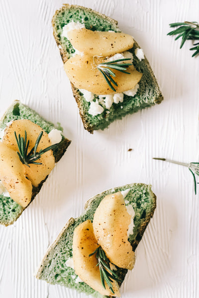 Caramelised Apple + Goat Cheese Tartine