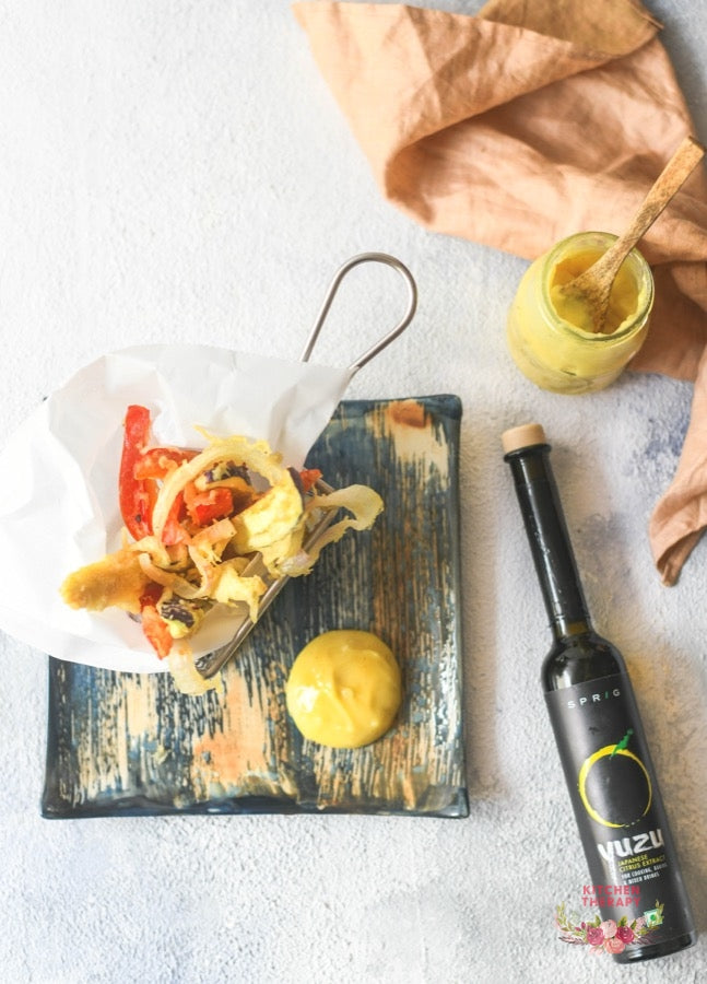 Tempura with Yuzu Mayo Dipping Sauce