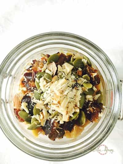 Chickoo + Date Overnight Oats