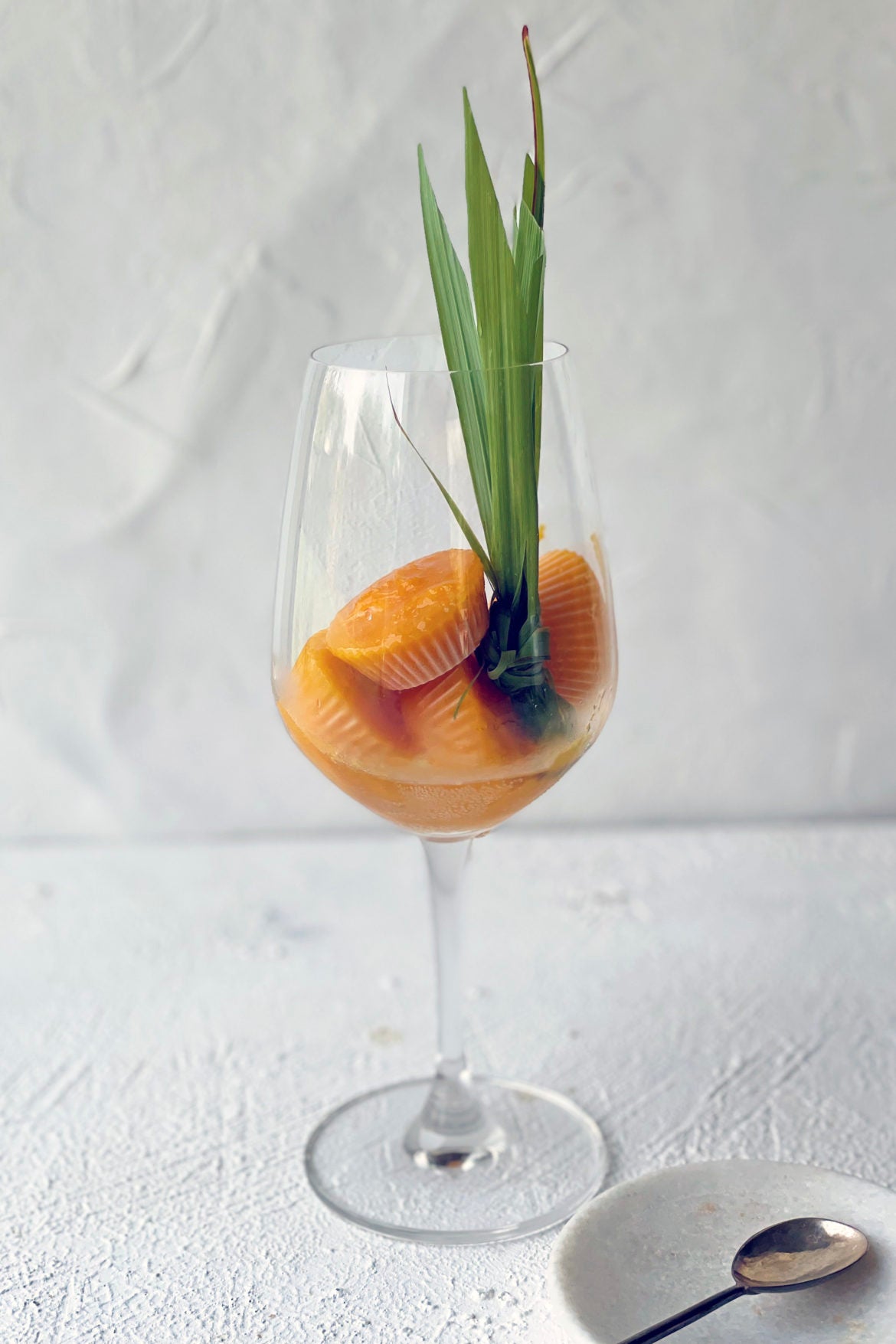 Mango Sorbet with Ginger Ale