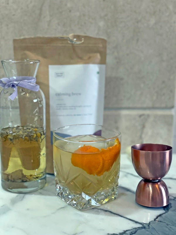 Chamomile, Lavender + Bourbon Cocktail