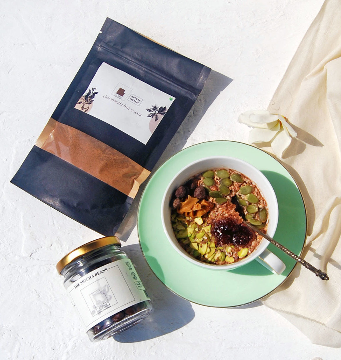 Chai Choco + PBJ Overnight Oats