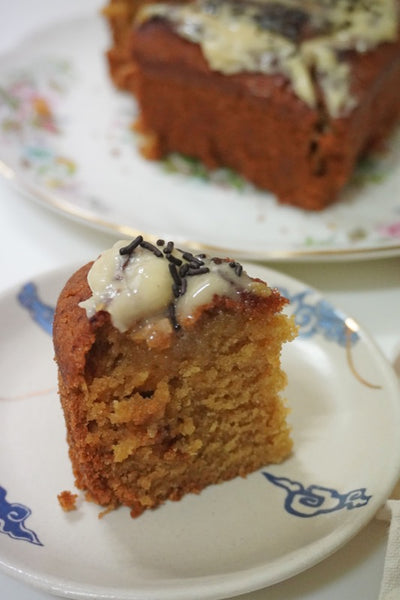 Black Tea Honey Cake with Honey Buttercream