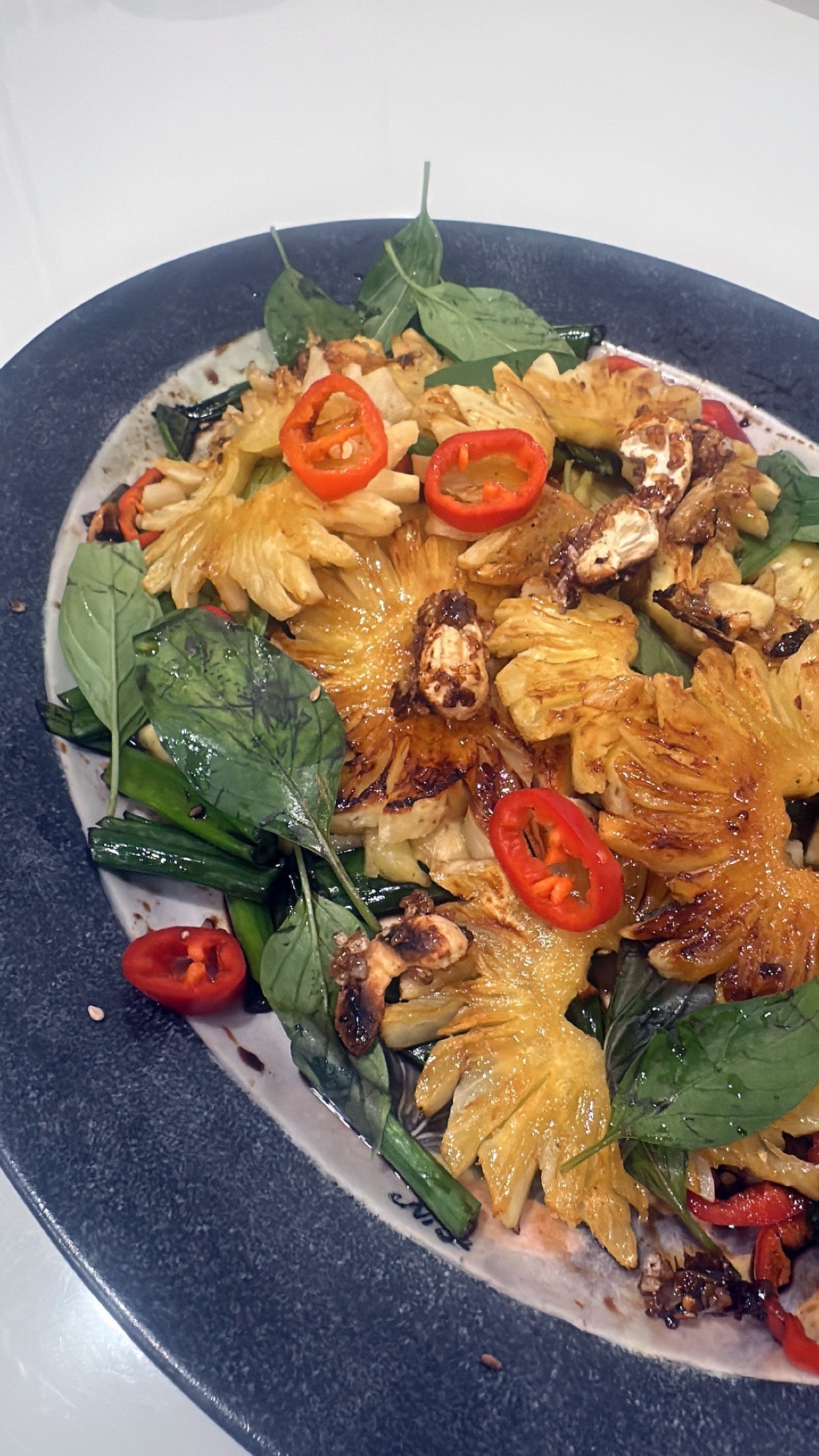 Grilled Pineapple Salad - Asian Style