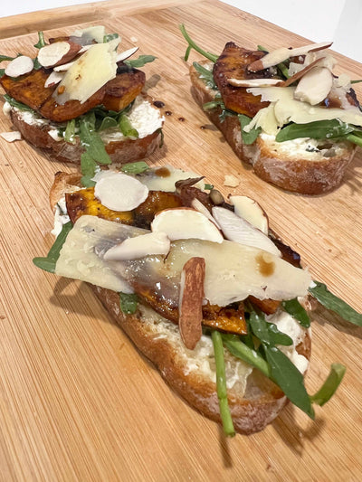 Winter Pumpkin Crostini