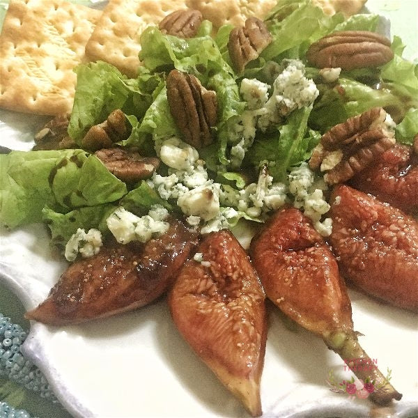 Figs + Blue Cheese in Balsamic Glaze