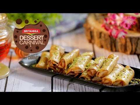 Mithai Cigar Rolls Recipe By Kamini Patel | How To Make Mithai Rolls | Britannia Dessert Carnival