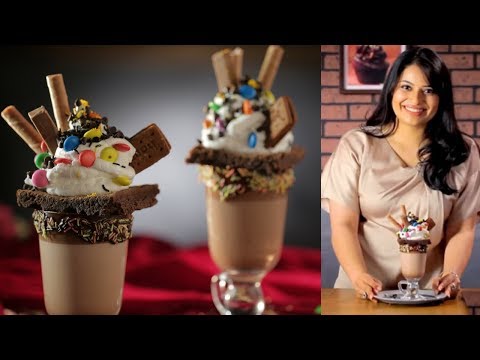 Chocolate Brownie Freakshake Recipe | How To Make Chocolate Freakshake By Kamini | Dessert Recipe