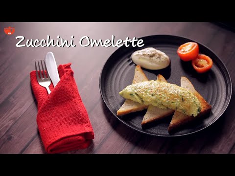 Super Fluffy Zucchini Omelette l How To Make Zucchini Omelette By Kamini l Quick & Easy Omelet