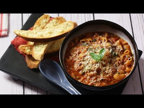 Tomato Macaroni Pasta Soup | Macaroni Pasta Recipe in Tomato Soup By Kamini | Monsoon Special Soup