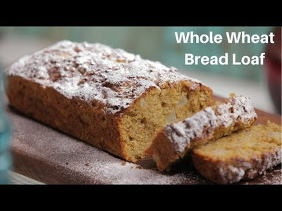 Whole Wheat Bread Recipe - Homemade Whole Wheat Flour Loaf By Kamini - Healthy Bread Loaf