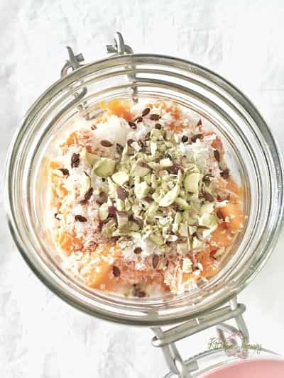 Mango Pina Colada Overnight Oats