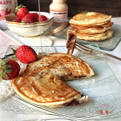 Nutella Stuffed Pancakes